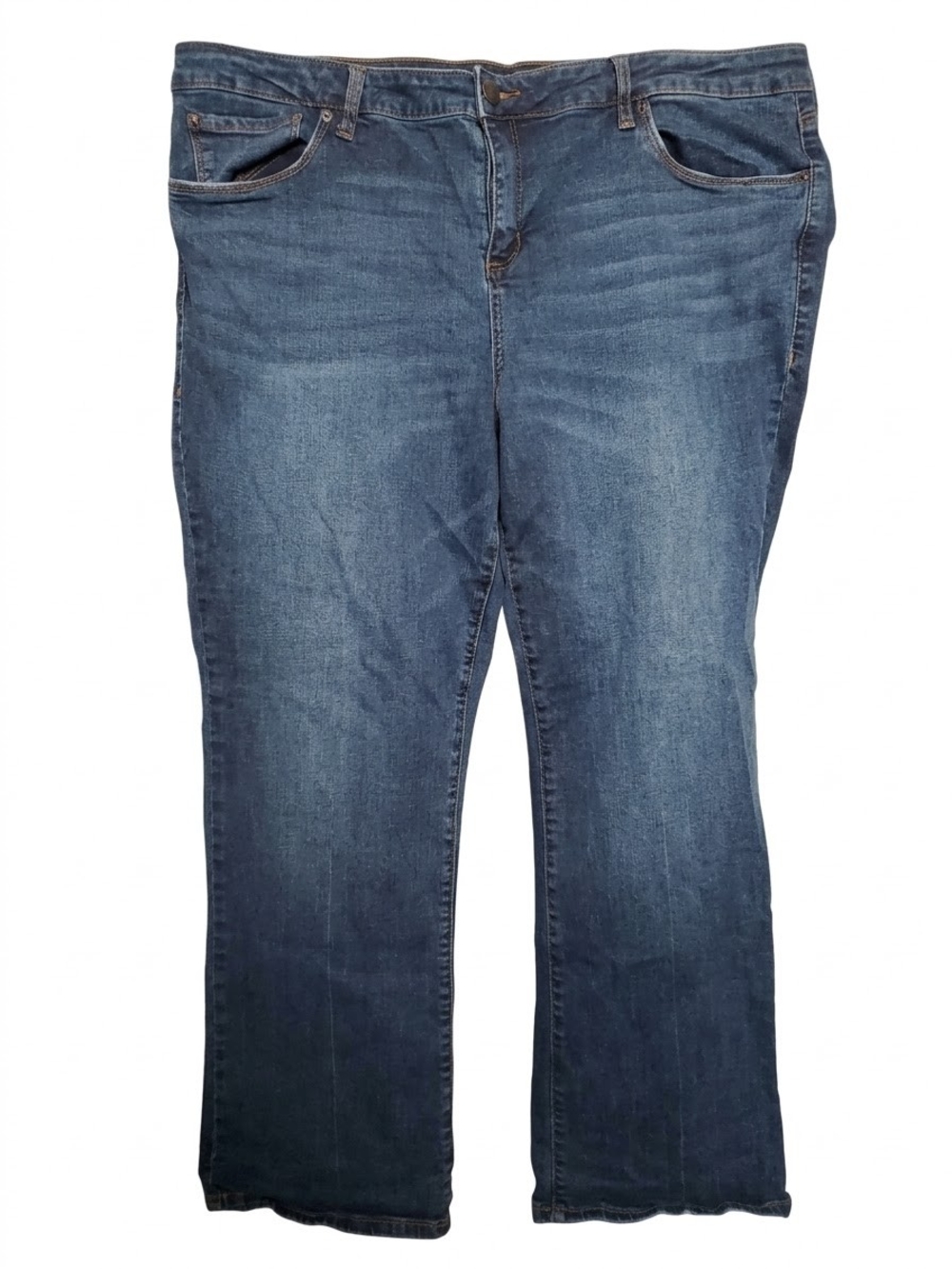 STS Blue Women's Plus 24W Bootcut Jeans Medium Wash Stretch 37x28 EP1830GA1